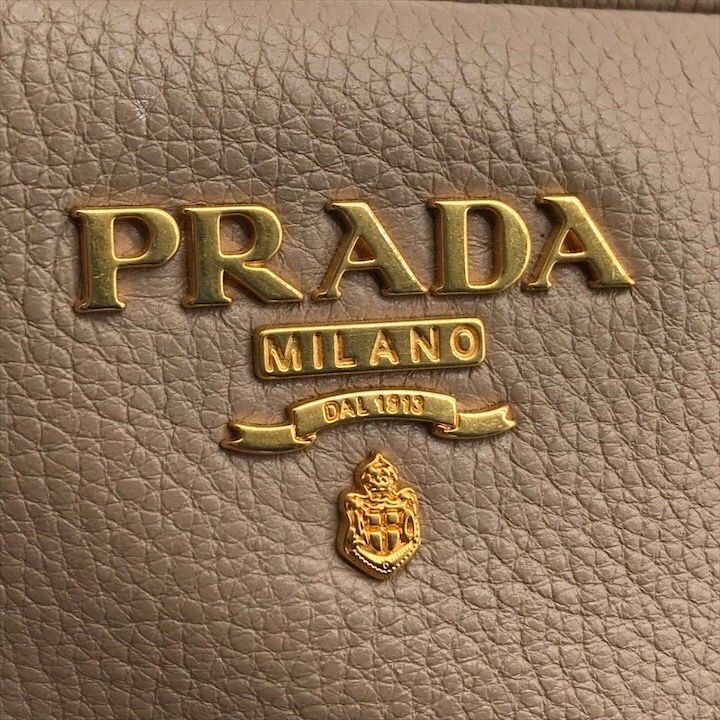 Prada Leather Pouch Gold Pink Beige Case — view 8