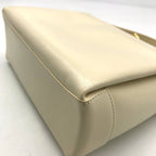 Gucci Vintage Leather Hand Bag Ivory — view 5