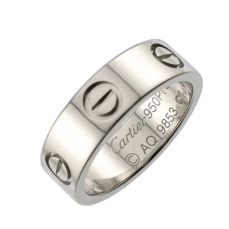 Cartier Love 50 Ring Pt Platinum