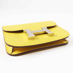 Hermes Constance Slim Verso Silver Hardware Evercolor Coin Case Sun New Blue — view 6