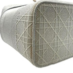 Christian Dior Cannage Vanity Handbag Logo Canvas Gray — view 3