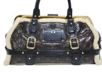 Louis Vuitton Monogram Shearling Storm Handbag Brown Patent Leather Sheepskin — view 2