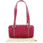 Louis Vuitton Little Papillon Monogram Satin Red Th0092 Handbag — view 9