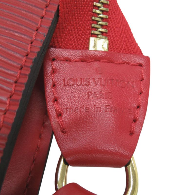 Louis Vuitton Pochette Accessoires Epi Leather Castilian Red Handbag — view 5