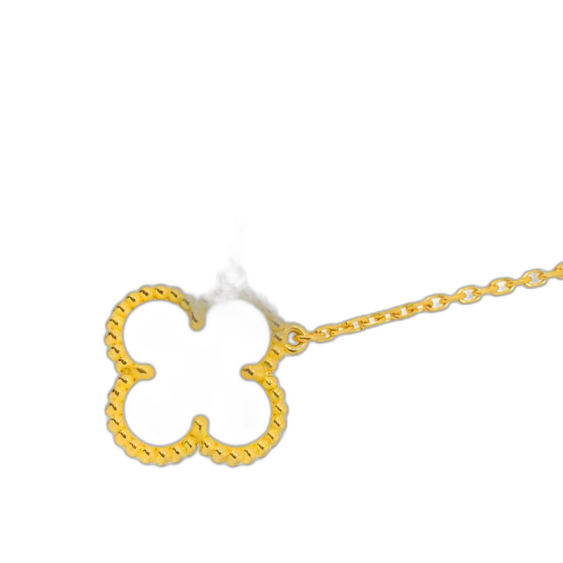 Van Cleef & Arpels Vintage Alhambra Shell Necklace 18K YG