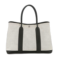 Hermes Garden Party 36 PM Tote Twill Ash Negonda Ecru Black Main Item: Ecru X