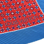 Louis Vuitton Current Tag Monogram Carree Plisse Angels 100% Silk — view 6