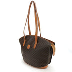 Celine Tote Bag Macadam Leather Brown Gold Hardware — view 2