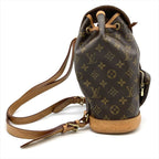 Louis Vuitton Montsouris MM Backpack Monogram Canvas Brown Gold Hardware — view 5