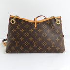 Louis Vuitton Carryall BB Monogram Shoulder Bag Brown Gdhardware — view 3