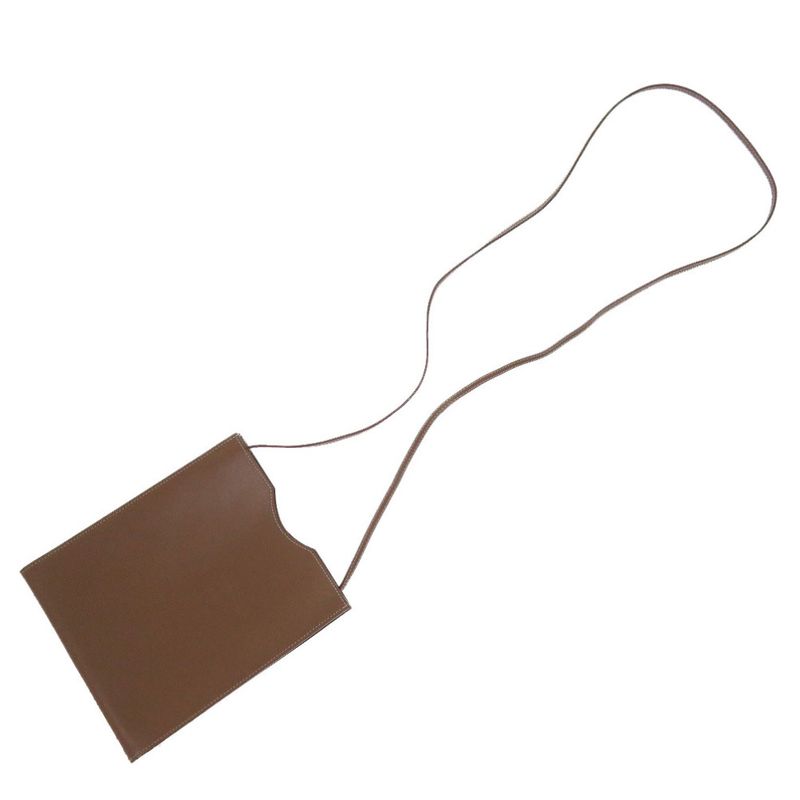 Hermes Omenitu Evercalf Brown Shoulder Bag 1053 — view 2