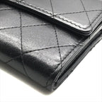 Chanel Quilted CC Logo Turnlock Wallet Black — view 5
