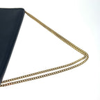 Christian Dior Honeycomb Pattern Chain Shoulder Bag Black — view 5