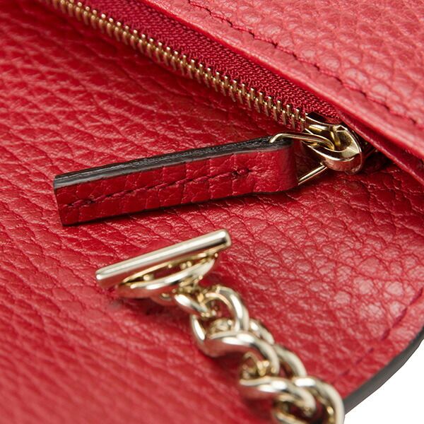 Gucci Clutch and Second Bag Shoulder Dollar Calf Red — view 8