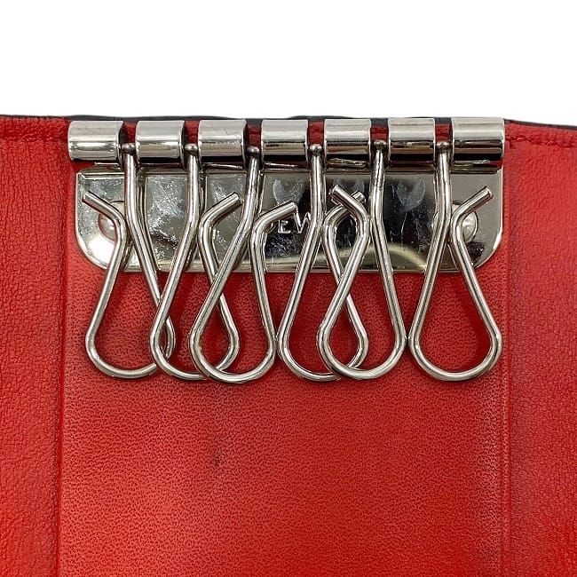 Loewe 6 Ribbon Key Case Red Repeat Anagram 160.17.010 — view 9
