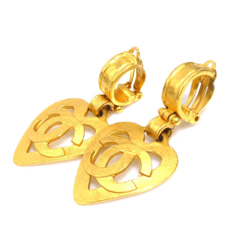 Chanel Earrings Coco Mark Heart — view 7