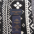 Louis Vuitton Two Sided Wool Echarpe Monogram Scarf Grey 1799 — view 6