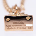 Hermes Bracelet Amulet Birkin SH 750 PG 18K Gold Diamond 0.44 CT 15 cm — view 6