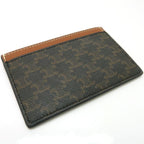 Celine Card Holder 10 B702 cly.04 lu Triomphe Canvas Case Logo Print Pass — view 4