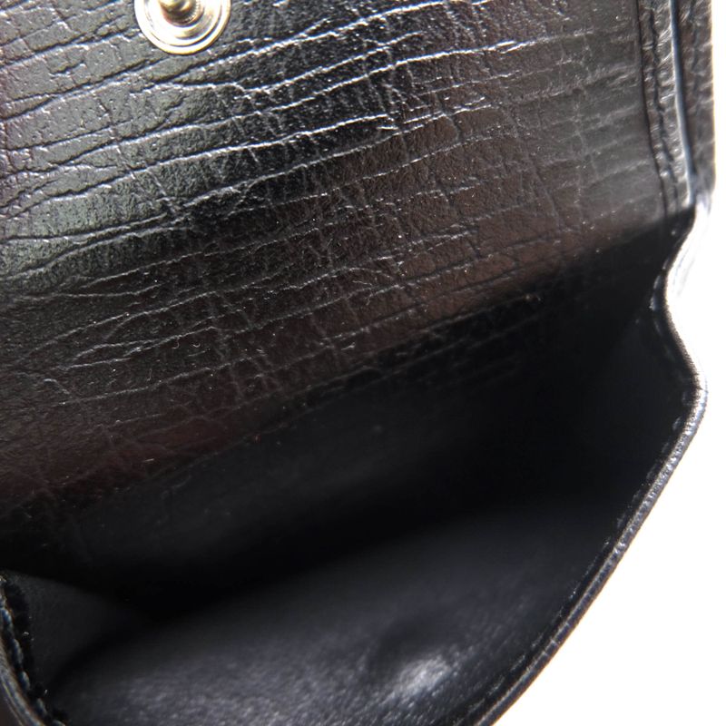 Gucci Wallet Men Leather Black 04848 Bifold with Coin Purse — view 7