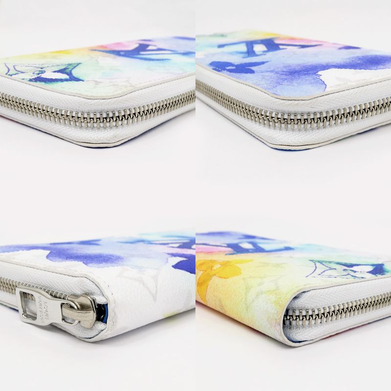 Louis Vuitton Zippy Wallet Vertical Monogram Water Color Long — view 5