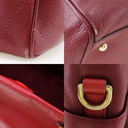 Loewe 2-Way Shoulder PIEL Vacuna Cowhide 318.32 C86 Leather Red Handbag — view 9