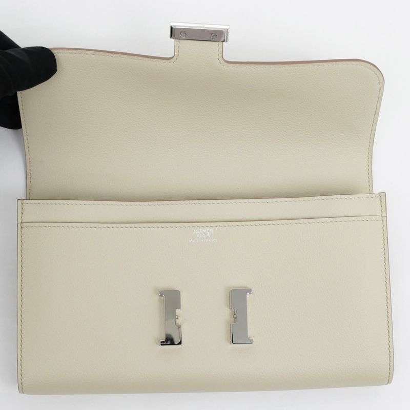 Hermes Constance Long Eva Color Beton Silver Hardware — view 4