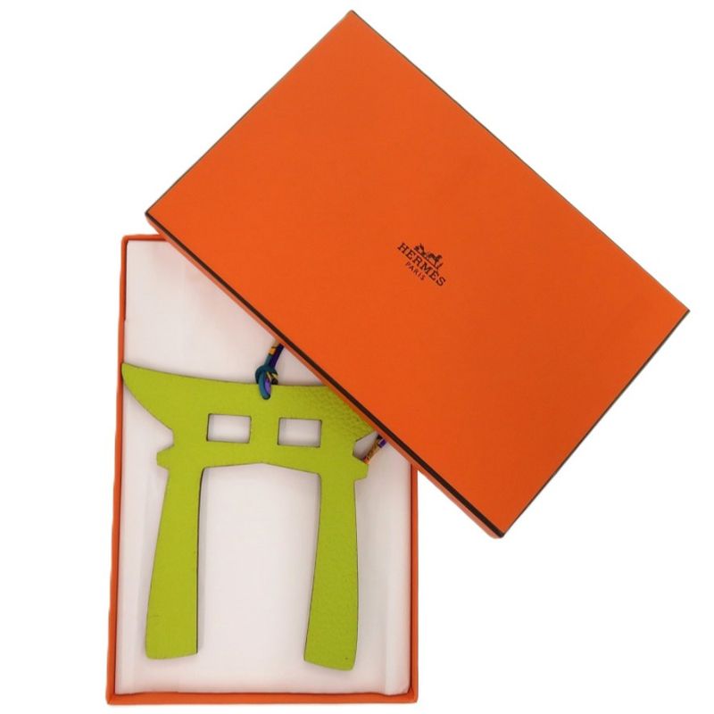 Hermes Petitiach Torii Leather Yellow Other Tag — view 2
