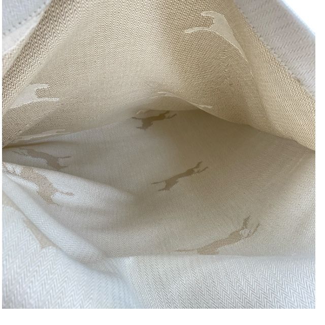Hermes Toile Chevron Wall Hanging Pocket Horse Pattern — view 4