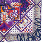 Christian Dior Stole Shawl Scarf Accessories Small Silk Pattern Purple Multicolo — view 4