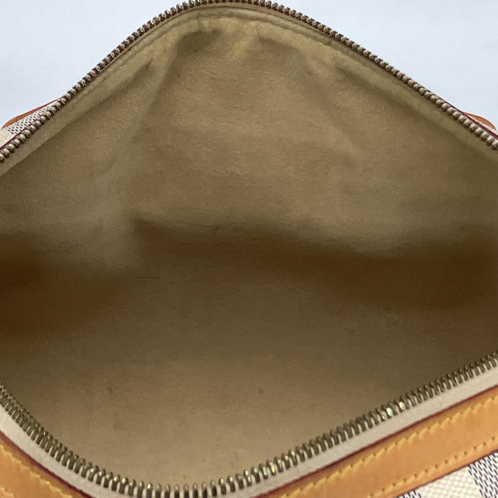 Louis Vuitton Mini Boston Bag Damier Azur Berkeley Gray White — view 8
