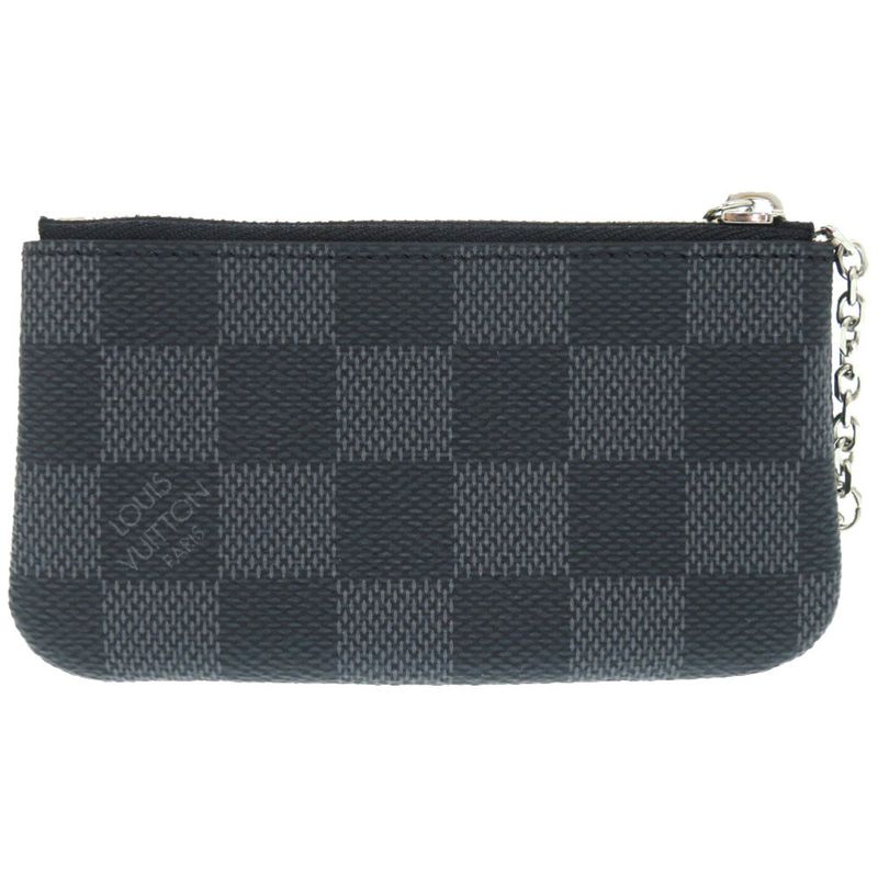 Louis Vuitton Pochette Cles Damier Graphite Coin Case Wallet 0798 — view 2
