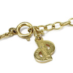 Christian Dior Necklace Metal Gold Silver Plated Accessories Logo — view 9