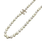 Chanel Long Necklace Coco Mark Pearl Rhinestone — view 3
