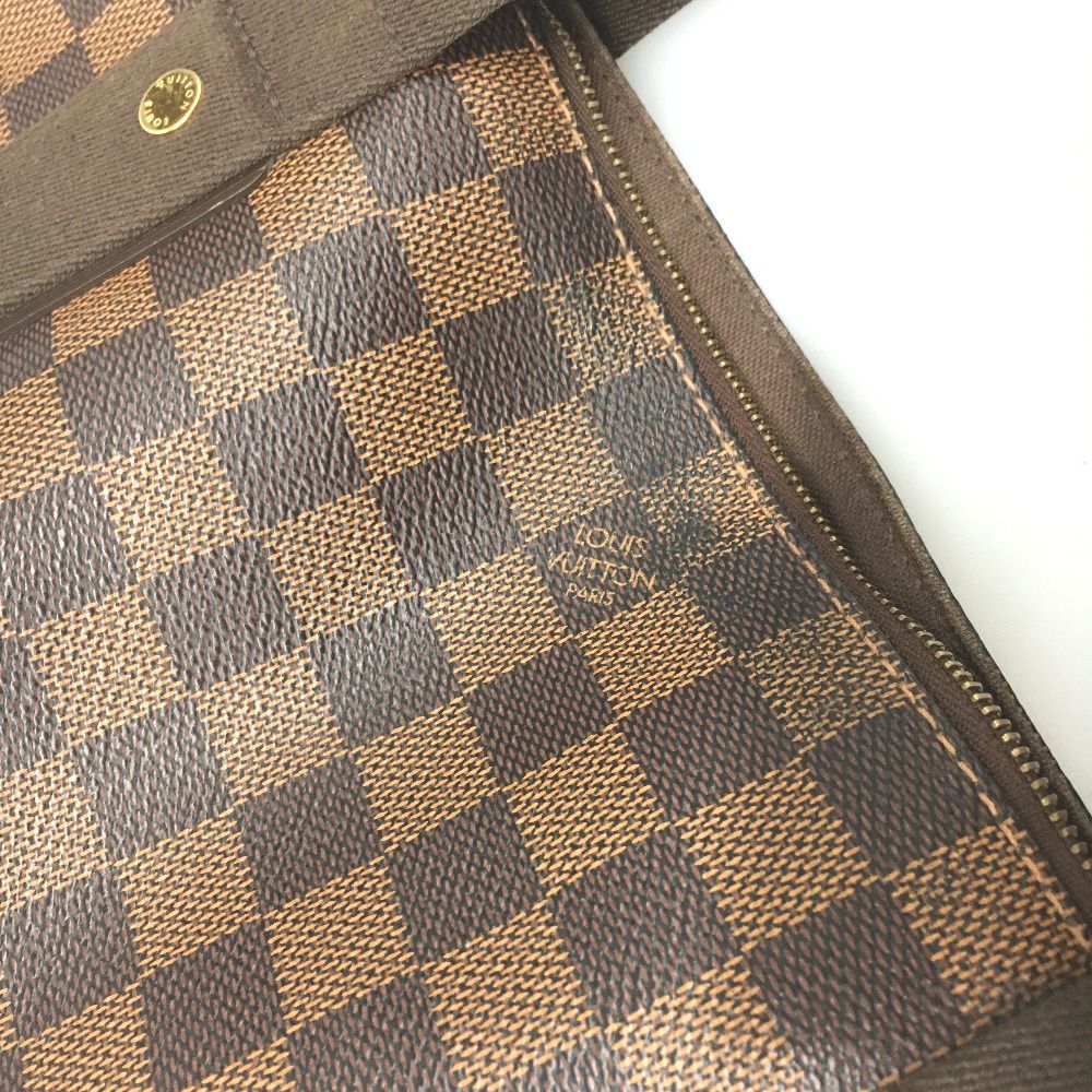 Louis Vuitton Damier Tote Bag Hippopotamus Boule Zipper Damage — view 7