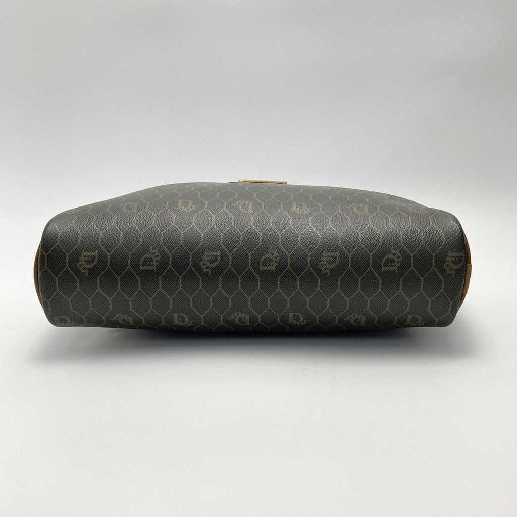 Christian Dior Honeycomb Pattern Clutch Bag Black Second Vintage — view 2
