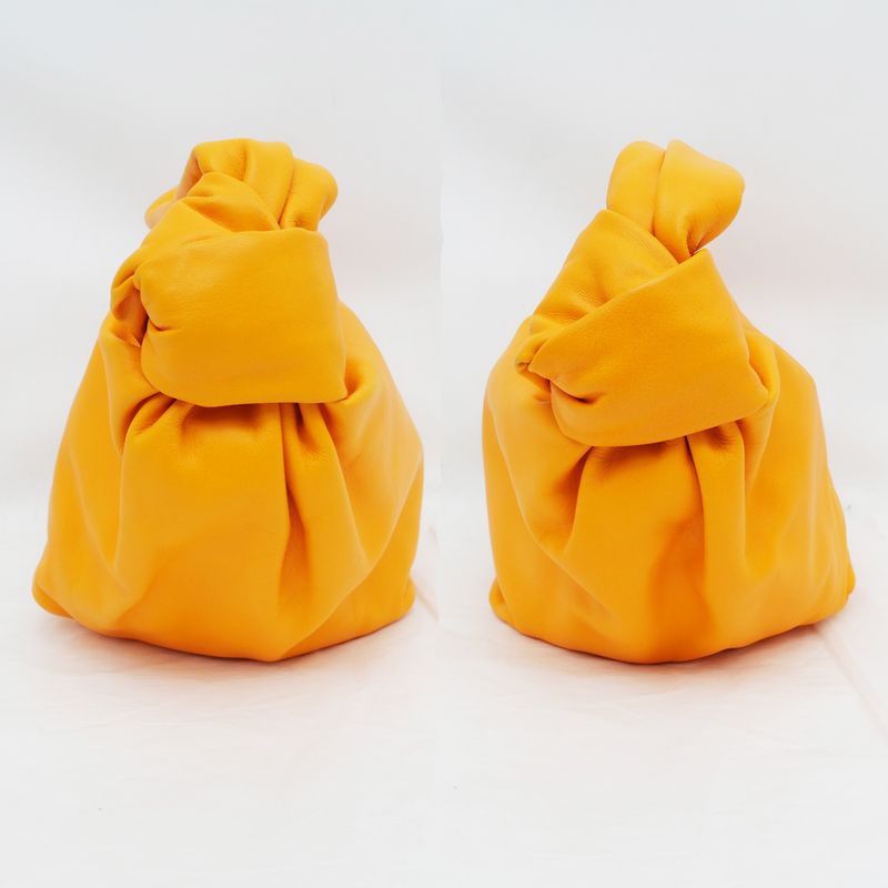 Bottega Veneta Double Knot Mini Handbag Orange Cuff — view 4