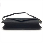 Hermes Dobris Suede 2-Way Shoulder Clutch Black — view 4