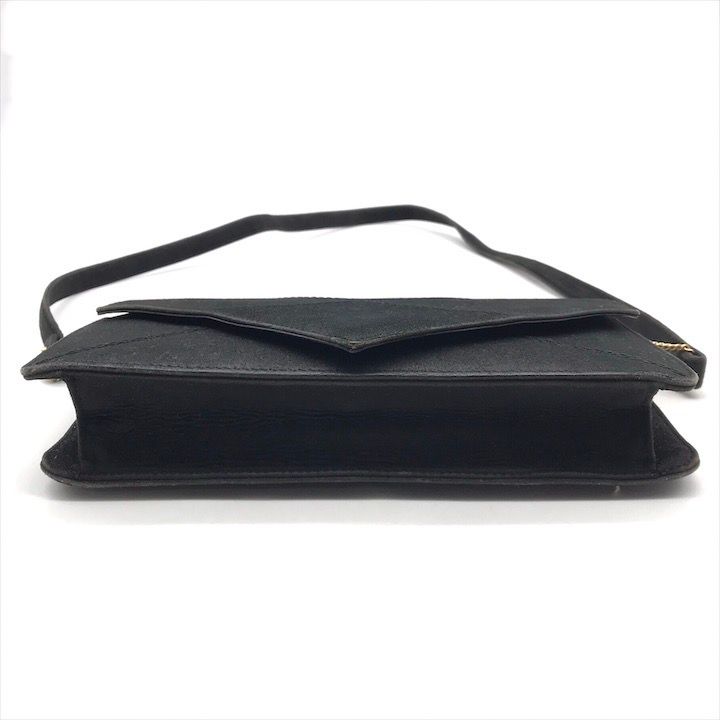 Hermes Dobris Suede 2-Way Shoulder Clutch Black — view 4