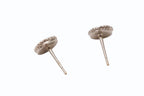 Chanel CC Logo Earrings White Gold White — view 4