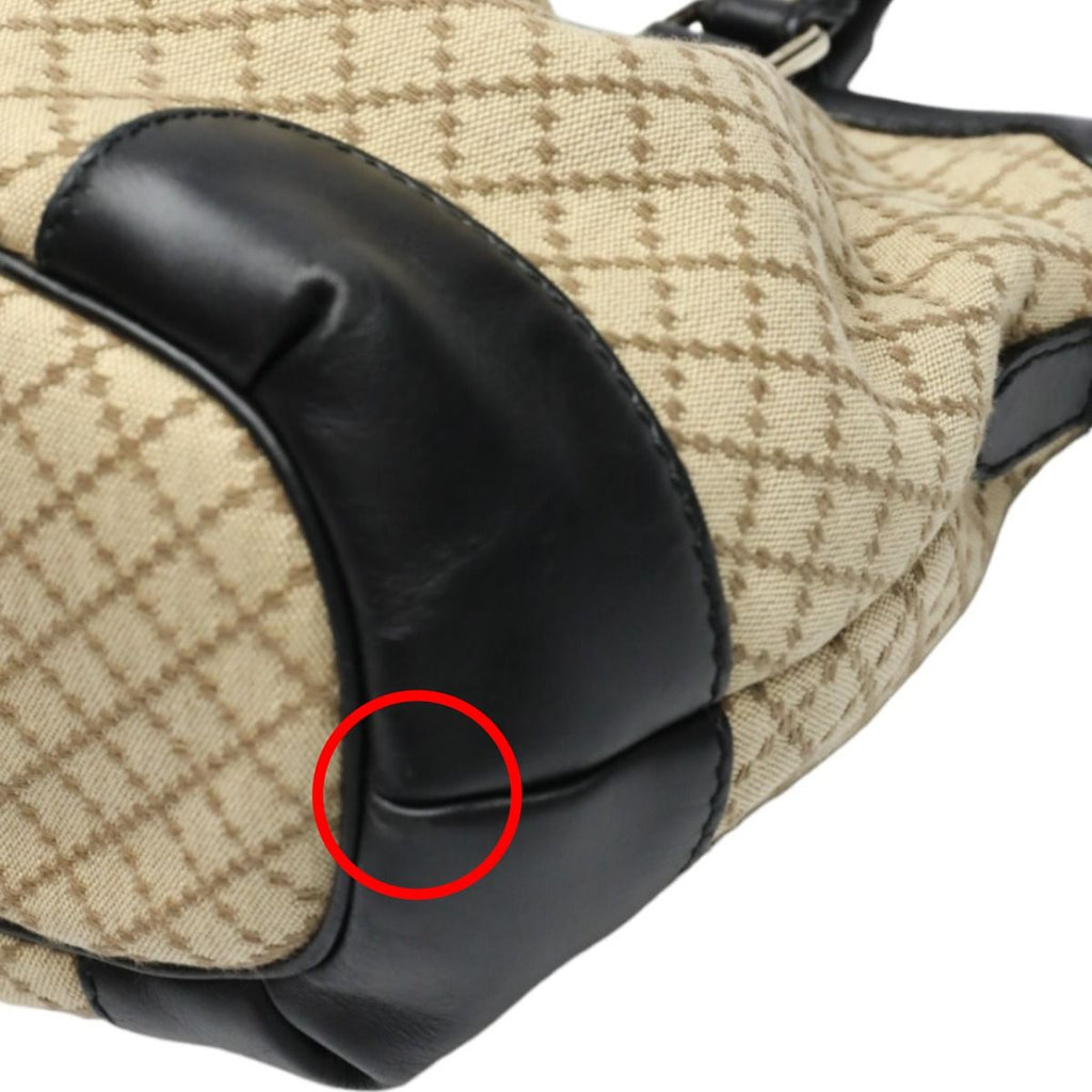 Gucci 2-way Shoulder Bag Diamante Black And Beige — view 7