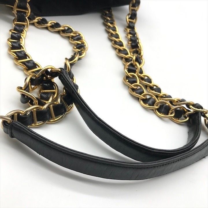 Prada Nylon Tessuto Chain Shoulder Bag Black — view 5