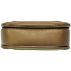 Gucci New Bamboo Shoulder Handbag Leather With Gold Strap 0020 — view 5