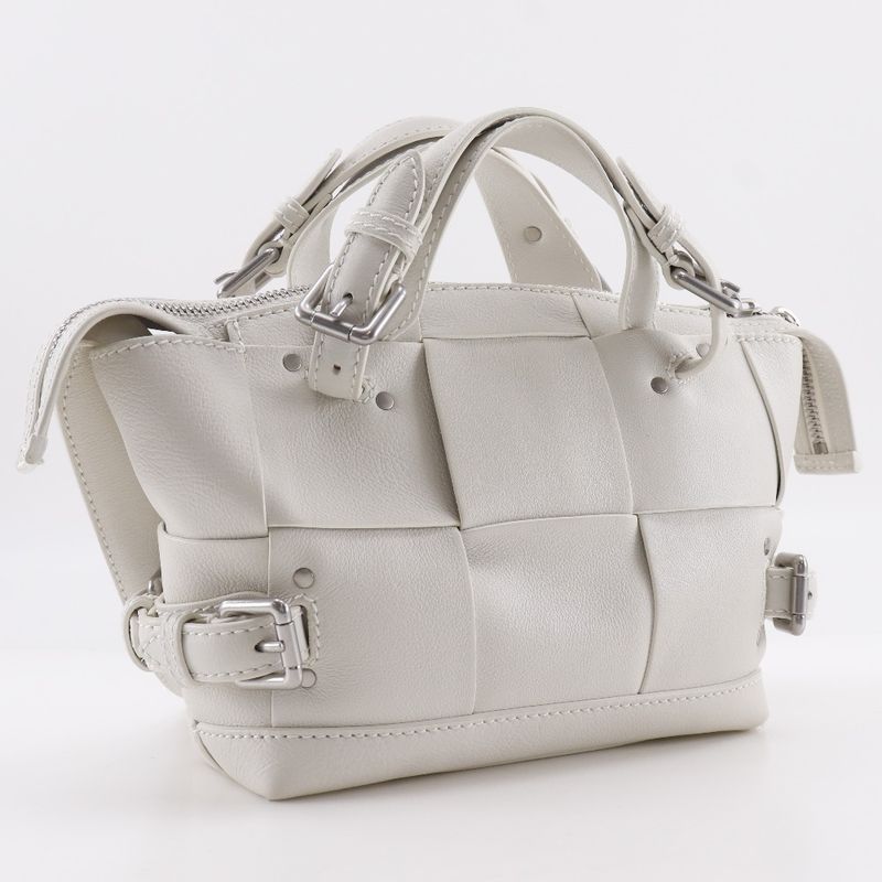 Bottega Veneta Arco Tool Bag Maxi Intre 2-Way Shoulder Calf White — view 3