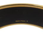 Hermes Emile GM Bracelet Tea For Two Cloisonne Metal Yellow Bangle 0242 — view 7
