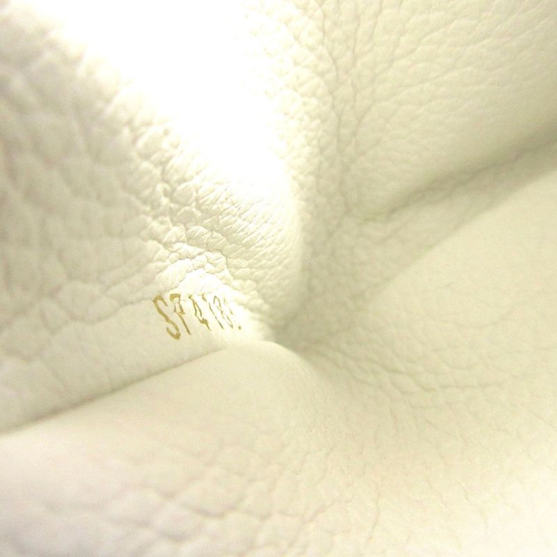 Louis Vuitton Card Holder Lock Me Case Calf Leather White 0371 — view 8
