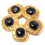 Chanel Vintage Brooch Gripore 26 Navy And Gold — view 4