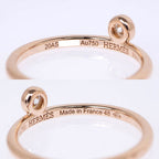 Hermes Link-de Diamond Ring No 48 750 PG 18K Pink Gold Jewelry — view 6