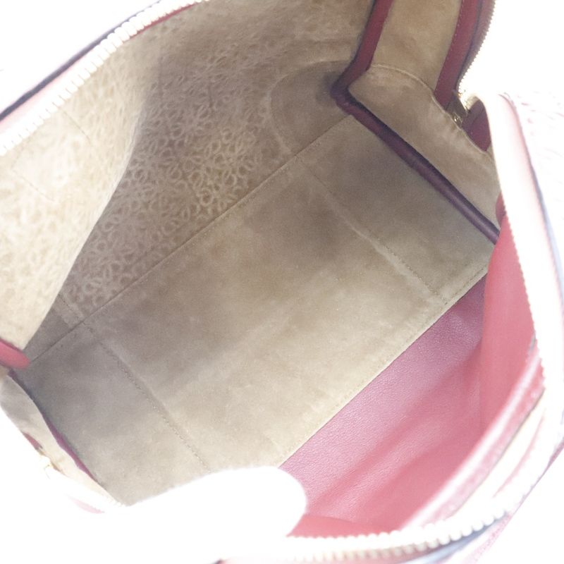 Loewe Amazona 75 Repeat Anagram 2-Way Shoulder Calf Red Handbag — view 7