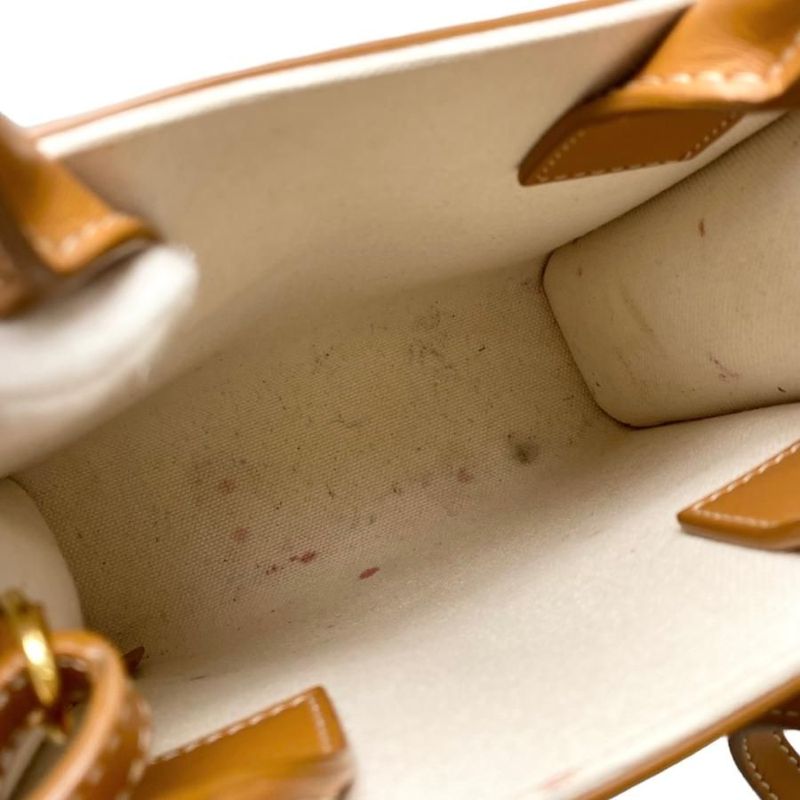 Celine Shoulder Bag Mini Vertical Cabas bnz Logo Natural Tan — view 6